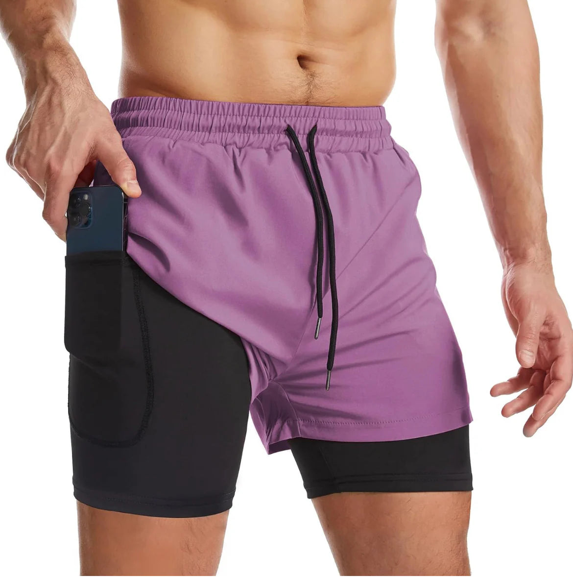 Fabian™ - Pantaloncini da corsa 2 in 1