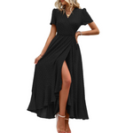 Antonietta™ - Maxi abito a portafoglio floreale Boho