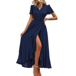 Antonietta™ - Maxi abito a portafoglio floreale Boho