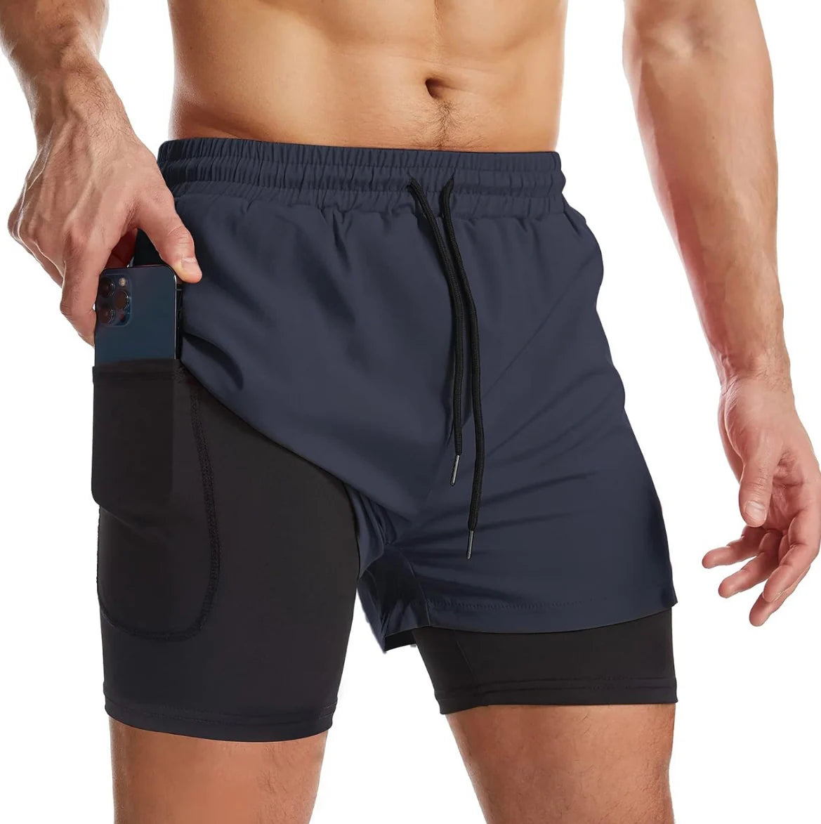 Fabian™ - Pantaloncini da corsa 2 in 1