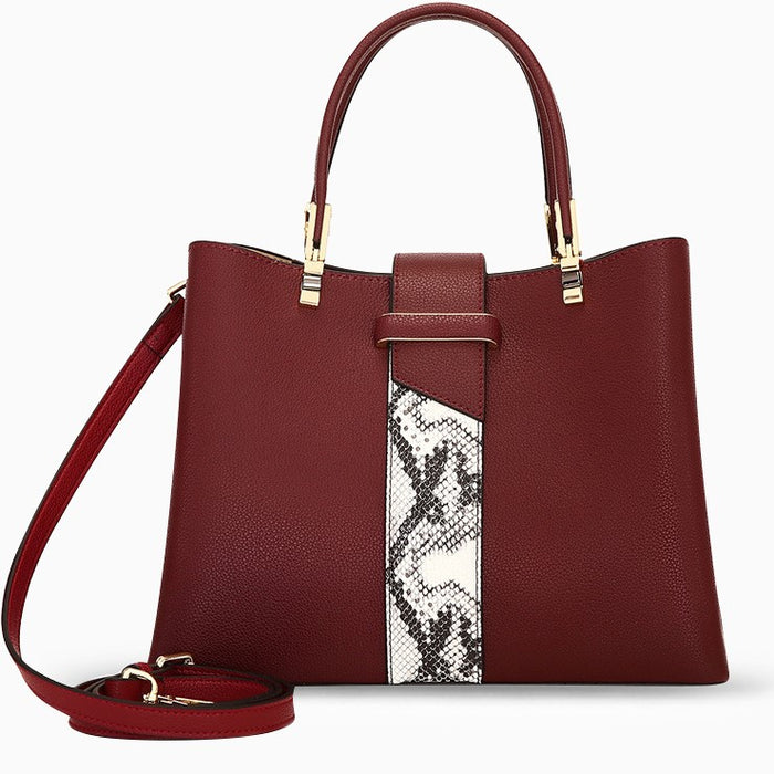 Gianna™ - Borsa Tote con Texture in Pelle di Serpente